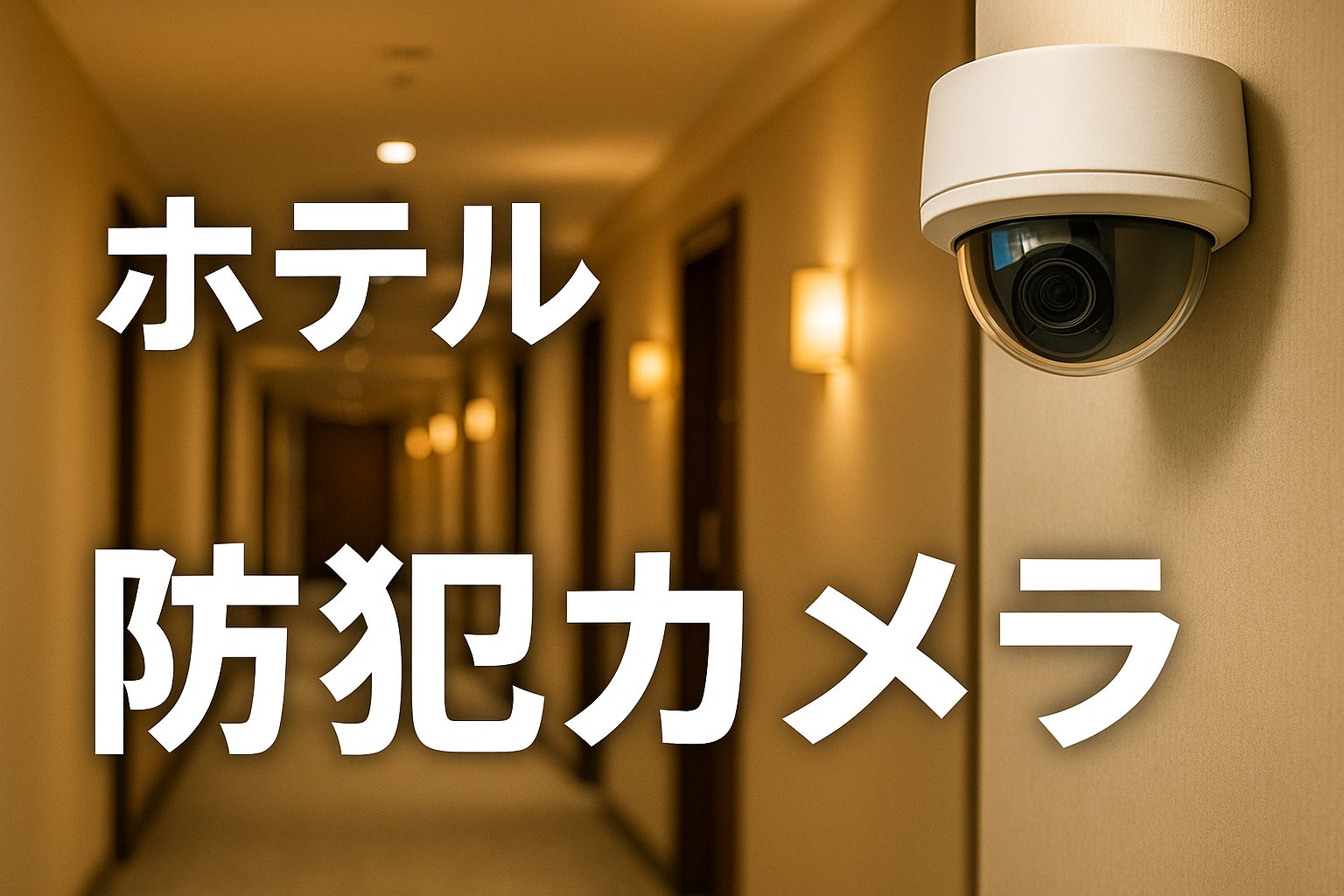 ホテルの防犯カメラ設置