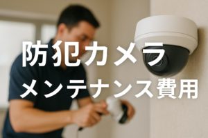 防犯カメラのメンテナンス費用